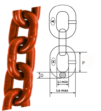 Cadena de acero G 100